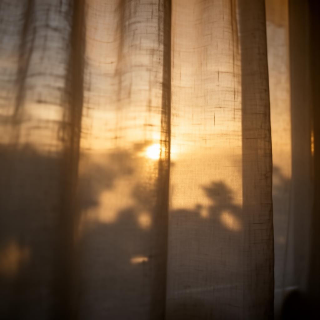 Soft light filtering through linen at dusk — the relational field